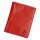  Puzdro na dokumenty EL FORREST 876-47 z hovädzej kože, červené, 9,5 x 12,3 x 1 cm