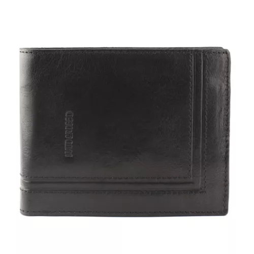  Pánska peňaženka z hovädzej kože Mato Grosso 0709/A-60 čierna