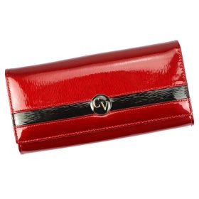    Cavaldi H24-2-SH červená dámska peňaženka z hovädzej kože 18,5 x 9 x 3,5 cm