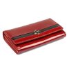  Dámska lakovaná kožená peňaženka Cavaldi H20-2-SH červená 18,5 x 10 x 4 cm