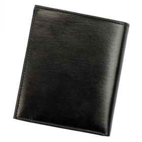    Rovicky 1552-03-BOR RFID čierna pánska kožená peňaženka 11 x 12,5 x 3 cm