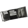  Rovicky 1552-03-BOR RFID čierna pánska kožená peňaženka 11 x 12,5 x 3 cm
