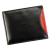  Rovicky 1567-03-BOR RFID čierno-červená pánska kožená peňaženka 11,5 x 9,5 x 2,5 cm