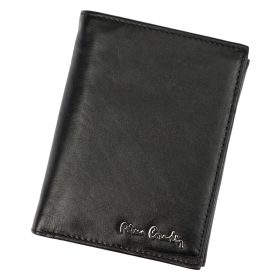    Pierre Cardin TILAK59 326 čierna pánska peňaženka z hovädzej kože 9,5 x 12,8 x 3 cm