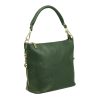 Patrizia 419-040 GOLD zöld női bőr kézitáska, válltáska 24 x 20 x 13 cm 