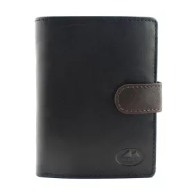    EL FORREST 901-66 RFID čierna pánska kožená peňaženka 9,5 x 12,7 x 2,8 cm