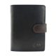  EL FORREST 901-66 RFID čierna pánska kožená peňaženka 9,5 x 12,7 x 2,8 cm