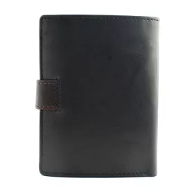    EL FORREST 901-66 RFID čierna pánska kožená peňaženka 9,5 x 12,7 x 2,8 cm