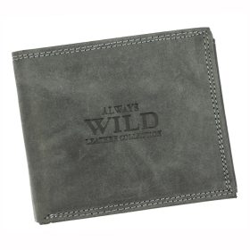    Wild N992-P-CHM RFID čierna pánska kožená peňaženka 12,2 x 10,5 x 2,5 cm