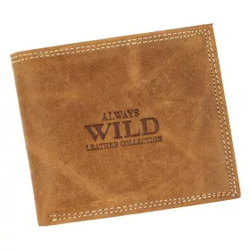    Wild N992-P-CHM RFID hnedá pánska kožená peňaženka 12,2 x 10,5 x 2,5 cm