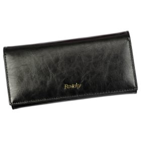    Rovicky 8802-BPRN RFID čierna dámska peňaženka z hovädzej kože 18,5 x 9 x 3 cm