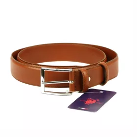    Pánsky hnedý opasok z hovädzej kože Harvey Miller 035/1 3,5 cm