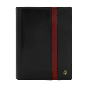    Rovicky N575-RVTP RFID čierno-červená pánska kožená peňaženka 10 x 13 x 2,5 cm