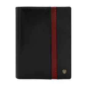    Rovicky N62-RVTP RFID čierno-červená pánska kožená peňaženka 9,5 x 12,5 x 2,5 cm