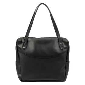   Pierre Cardin 5335 EDF čierna dámska kožená kabelka 38 x 29 x 13 cm