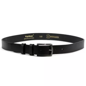    Pánsky opasok VerMari PM-W-30 z hovädzej kože čierny, 3 cm