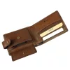  Pánska peňaženka z hovädzej kože EL FORREST 916-22 s RFID v hnedej farbe 12 x 8,3 x 2,5 cm