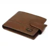  Pánska peňaženka z hovädzej kože EL FORREST 916-22 s RFID v hnedej farbe 12 x 8,3 x 2,5 cm