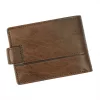  Pánska peňaženka z hovädzej kože EL FORREST 916-22 s RFID v hnedej farbe 12 x 8,3 x 2,5 cm