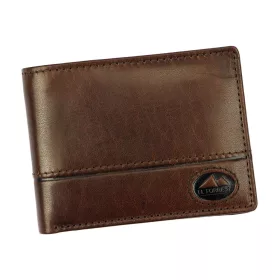    EL FORREST 916/A-22 RFID hnedá pánska kožená peňaženka 11 x 8,5 x 2,5 cm