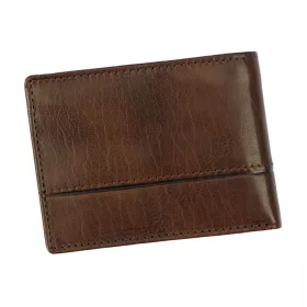    EL FORREST 916/A-22 RFID hnedá pánska kožená peňaženka 11 x 8,5 x 2,5 cm