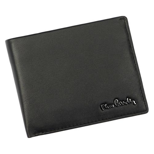 Pierre Cardin PIP03 8806 RFID fekete férfi marhabőr pénztárca 12 x 9.5 x 2.8 cm