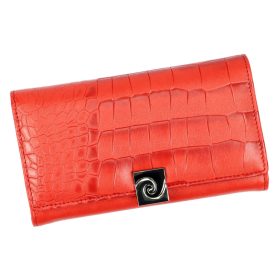   Pierre Cardin LADY34 114 červená dámska vláknitá kožená peňaženka 17,3 x 10 cm