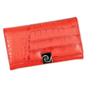    Pierre Cardin LADY34 114 červená dámska vláknitá kožená peňaženka 17,3 x 10 cm