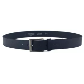    Pánsky opasok z hovädzej kože Pierre Cardin PSN 6212 v námorníckej modrej farbe 4 cm
