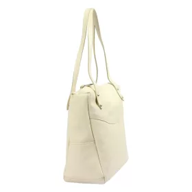    Pierre Cardin 5335 EDF krémová dámska kožená kabelka 38 x 29 x 13 cm