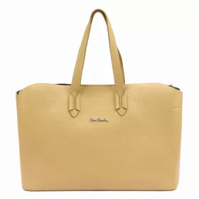    Dámska kožená kabelka cez rameno Pierre Cardin FRZ 1819 béžová 37 x 24 x 16 cm