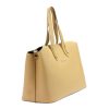  Dámska kožená kabelka cez rameno Pierre Cardin FRZ 1819 béžová 37 x 24 x 16 cm