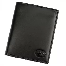    EL FORREST 1370-67 RFID čierna pánska kožená peňaženka 9,5 x 11,5 x 2,5 cm
