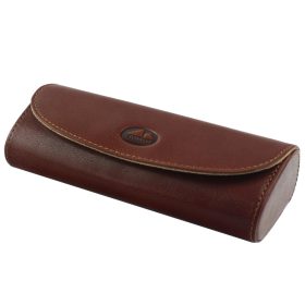    Puzdro na okuliare EL FORREST 1006-29 hnedé z hovädzej kože