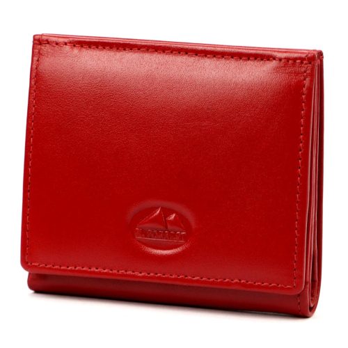  Dámska kožená peňaženka EL FORREST 917-47 s RFID červenou farbou 10 x 8,5 x 2 cm