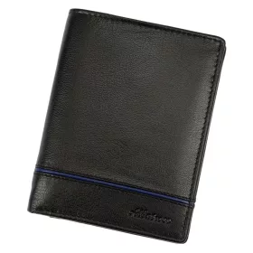    Pánska kožená peňaženka Albatross E-02 čierna 9,5 x 12,5 x 2,5 cm