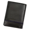  Pánska kožená peňaženka Albatross E-02 čierna 9,5 x 12,5 x 2,5 cm