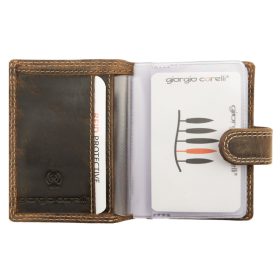    Kožený držiak na karty Giorgio Carelli s motívom Vizsla, RFID ochrana