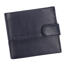    Coveri 1906 04 modrá pánska kožená peňaženka 11,5 x 9,8 x 2,8 cm