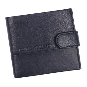    Coveri 1906 04 modrá pánska kožená peňaženka 11,5 x 9,8 x 2,8 cm