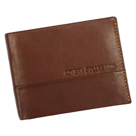    Coveri 1906 1226 hnedá pánska kožená peňaženka 12,5 x 9,8 x 2,8 cm
