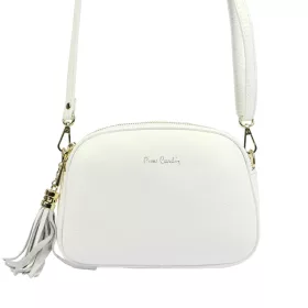    Pierre Cardin 4500 FTT biela dámska kožená taška cez rameno 23,5 x 16,5 x 9 cm