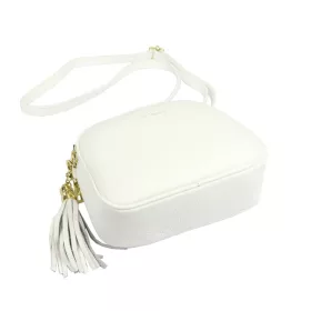    Pierre Cardin 4500 FTT biela dámska kožená taška cez rameno 23,5 x 16,5 x 9 cm