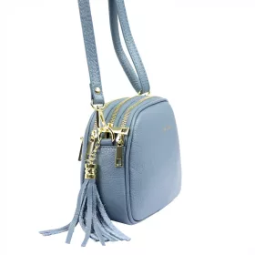    Pierre Cardin 4500 FTT modrá dámska kožená kabelka 23,5 x 16,5 x 9 cm