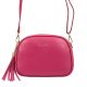  Pierre Cardin 4500 FTT purpurová dámska kožená kabelka 23,5 x 16,5 x 9 cm