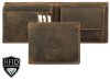  Pánska kožená peňaženka s motívom dreva Giorgio Carelli s RFID ochranou, 12 × 9,5 cm