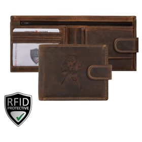    Kožená peňaženka Giorgio Carelli s motívom Vizsla, RFID ochrana