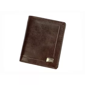   Rovicky PC-028-BAR RFID hnedá pánska kožená peňaženka 8,5 x 10,3 x 2,3 cm