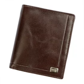   Rovicky PC-102-BAR RFID hnedá pánska kožená peňaženka 10,5 x 13 x 2,5 cm