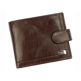    Rovicky CPR-022-BAR RFID hnedá pánska kožená peňaženka 11 x 9,5 x 2 cm